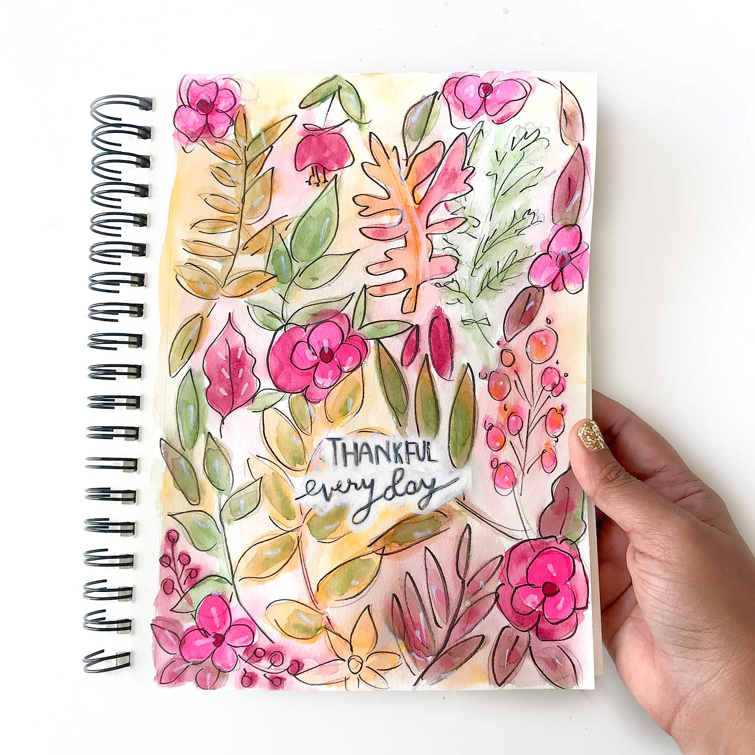 Mixed Media Florals And Botanicals For Your Sketchbook - creative jewish mom