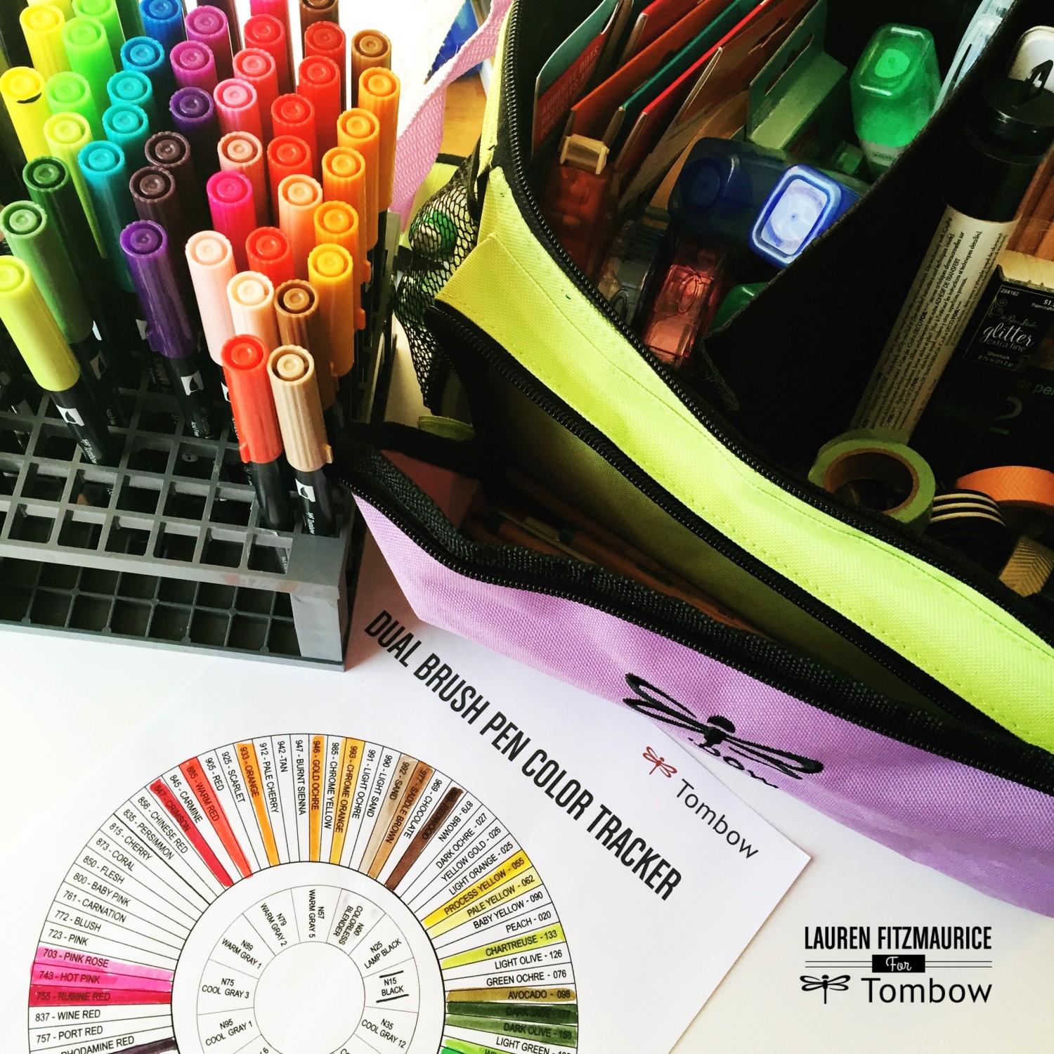 Organize your craft stash with Tombow and Sweet Stamp Shop products.