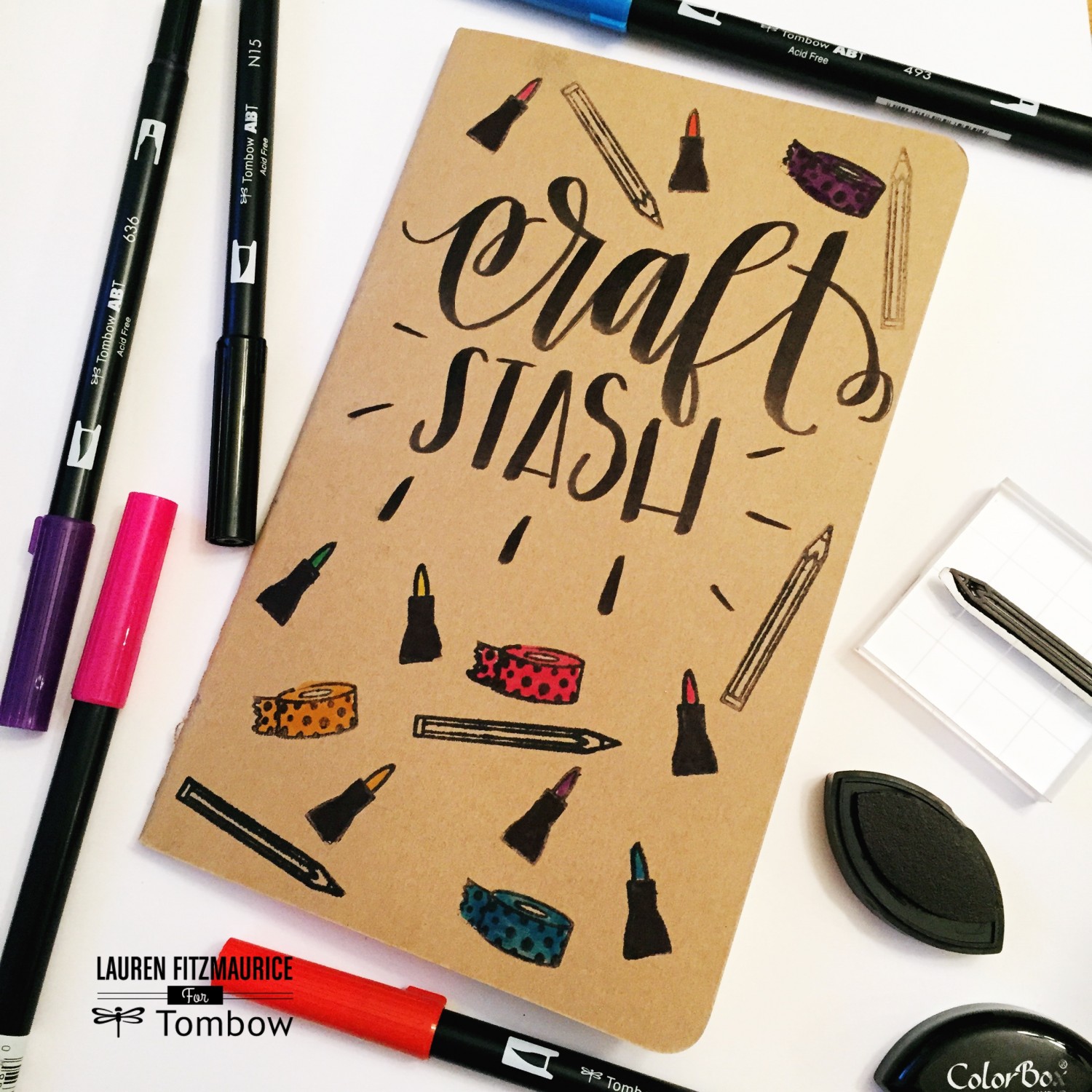 Organize your craft stash with Tombow and Sweet Stamp Shop products.