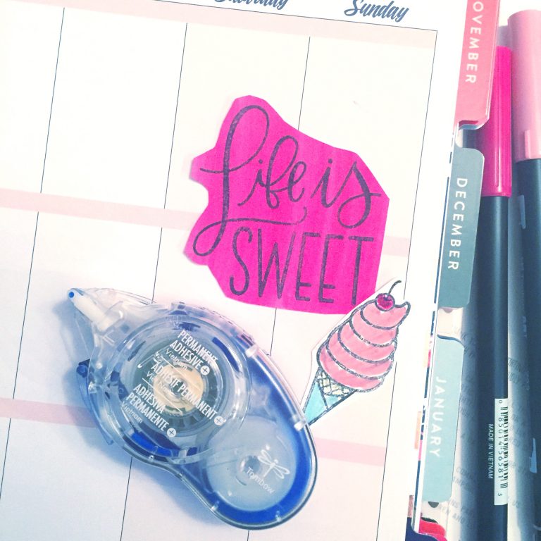 Easy Diy Planner Stickers With Tombow Sweet Stamp Shop Tombow Usa Blog