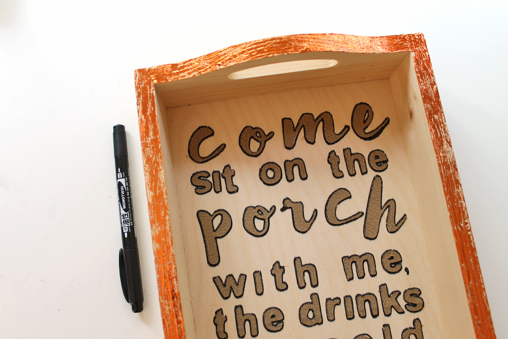 Learn how to make this DIY Quote Tray using the @Cricut Explore Air 2, @tombowusa adhesive & tutorial by @punkprojects