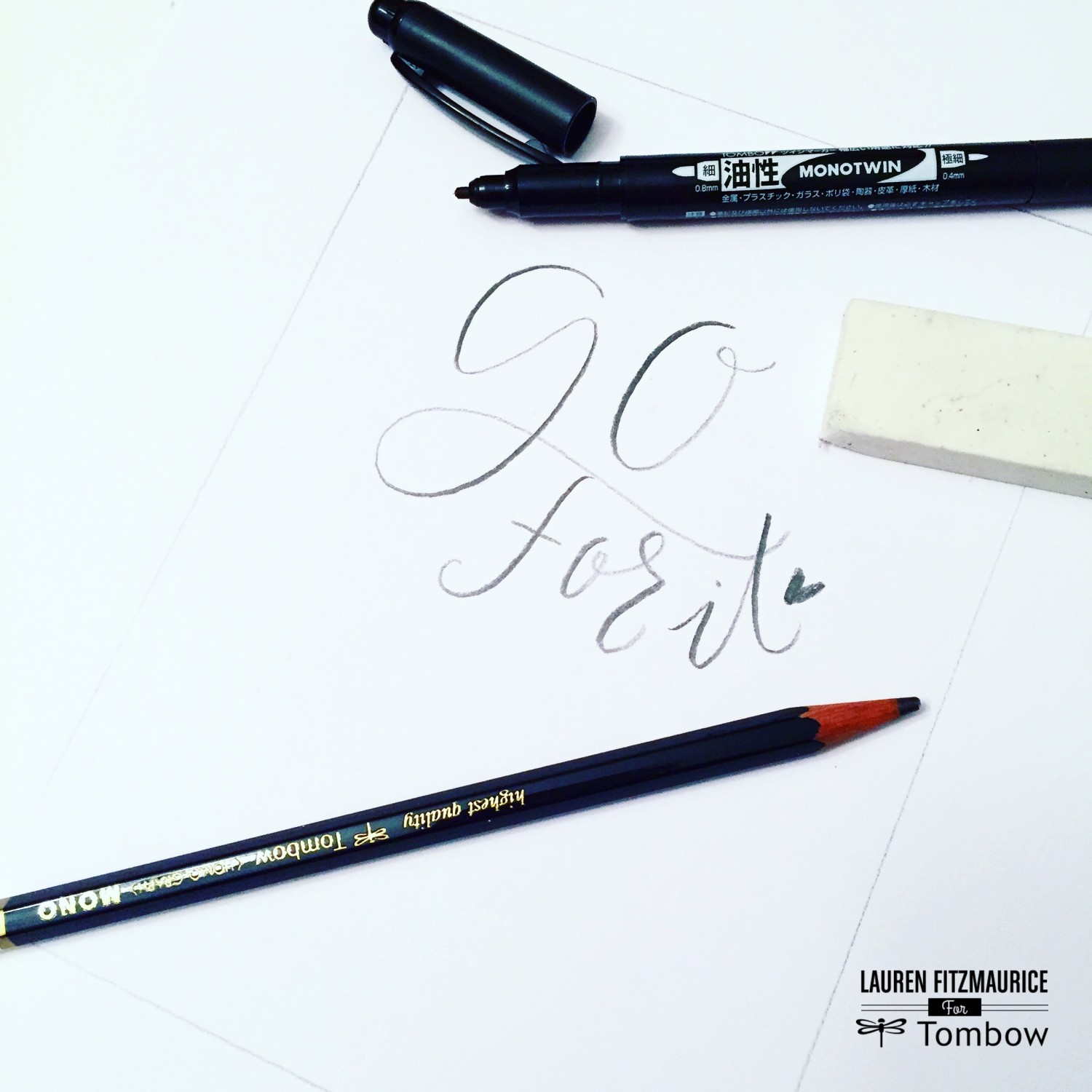 Top 10 tools every letterer needs: Tombow MONO Twin & Tombow MONO Drawing Pencil