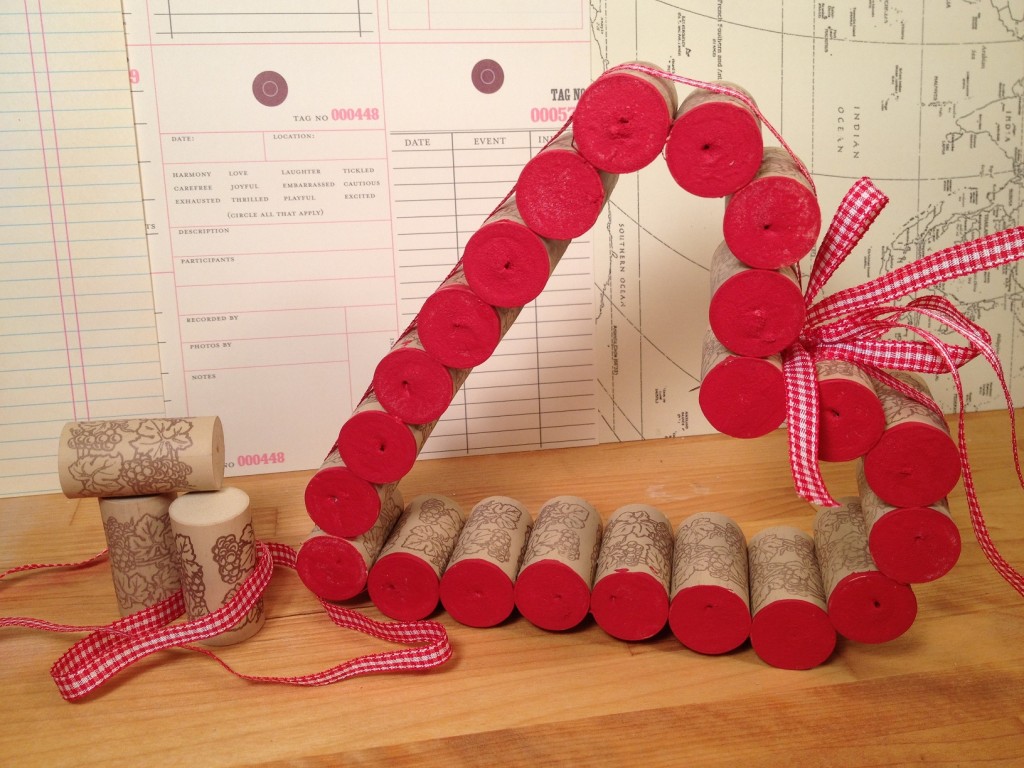 Wine Cork Heart Tutorial Tombow USA Blog