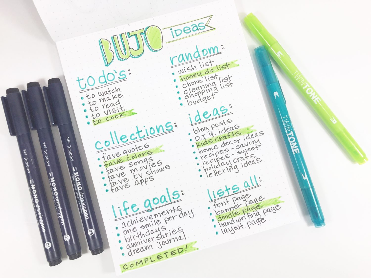 5 Tips to Keep Your Journal Organized Tombow USA Blog