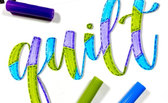 Stitched Lettering Tutorial - Tombow USA Blog