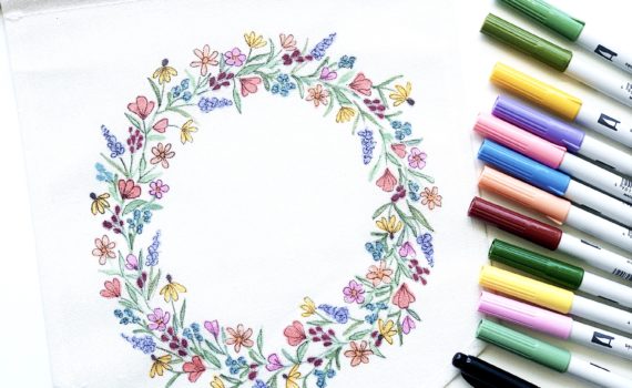 Learn how to decorate a fabric banner with ABT PRO Alcohol-Based Markers with Adrienne from @studio80design!