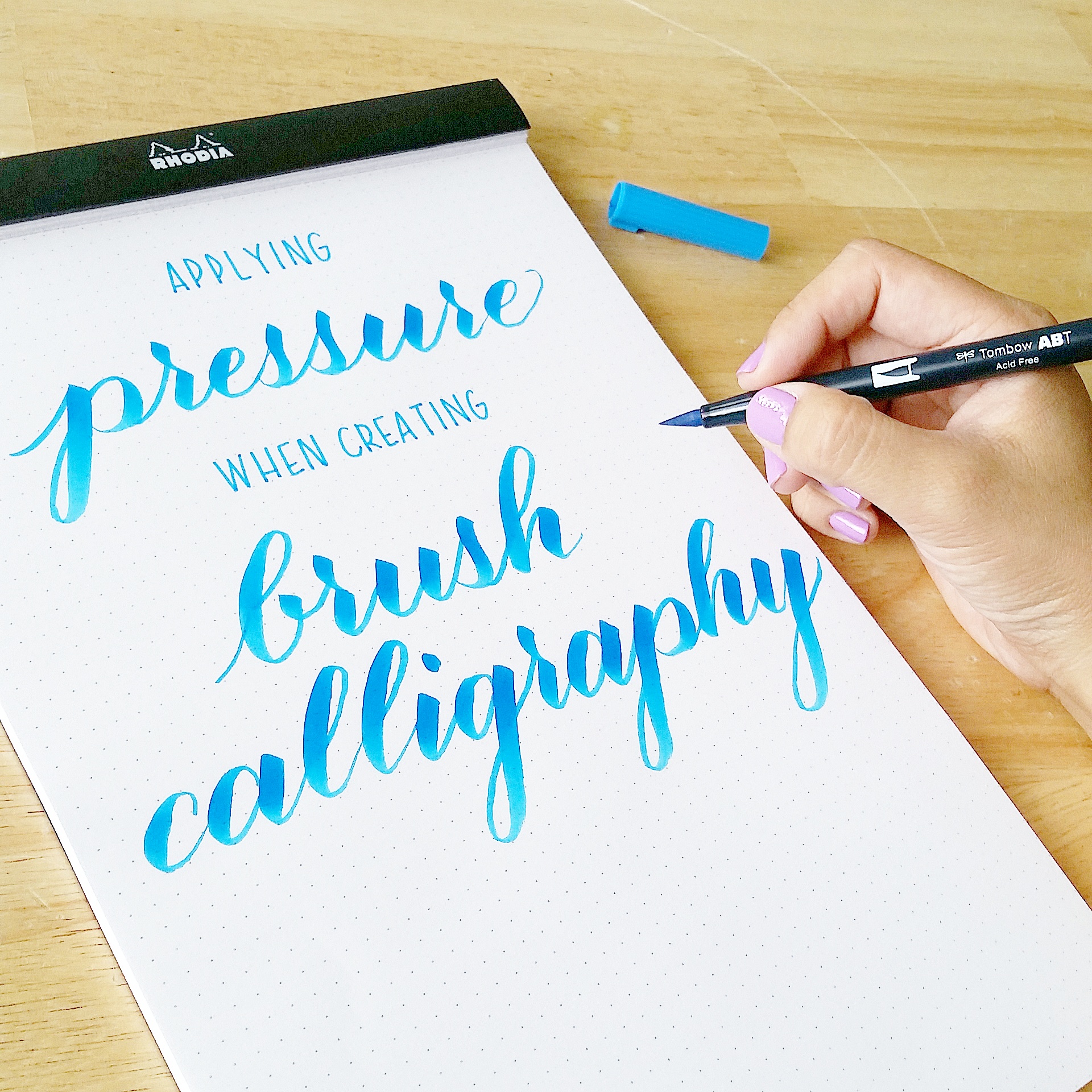 Applying Pressure In Brush Calligraphy With Sharisse