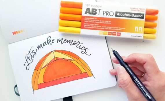 Learn to create color by number summer doodles with @graceannestudio and @tombowusa!
