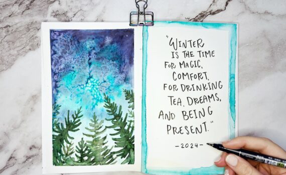 Easy Watercolor Art Journal Pages You Can Do in 20 Mins or Less