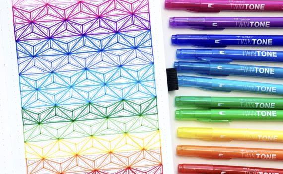 Learn a geometric mindfulness pattern you can do at home with Adrienne from @studio80design!