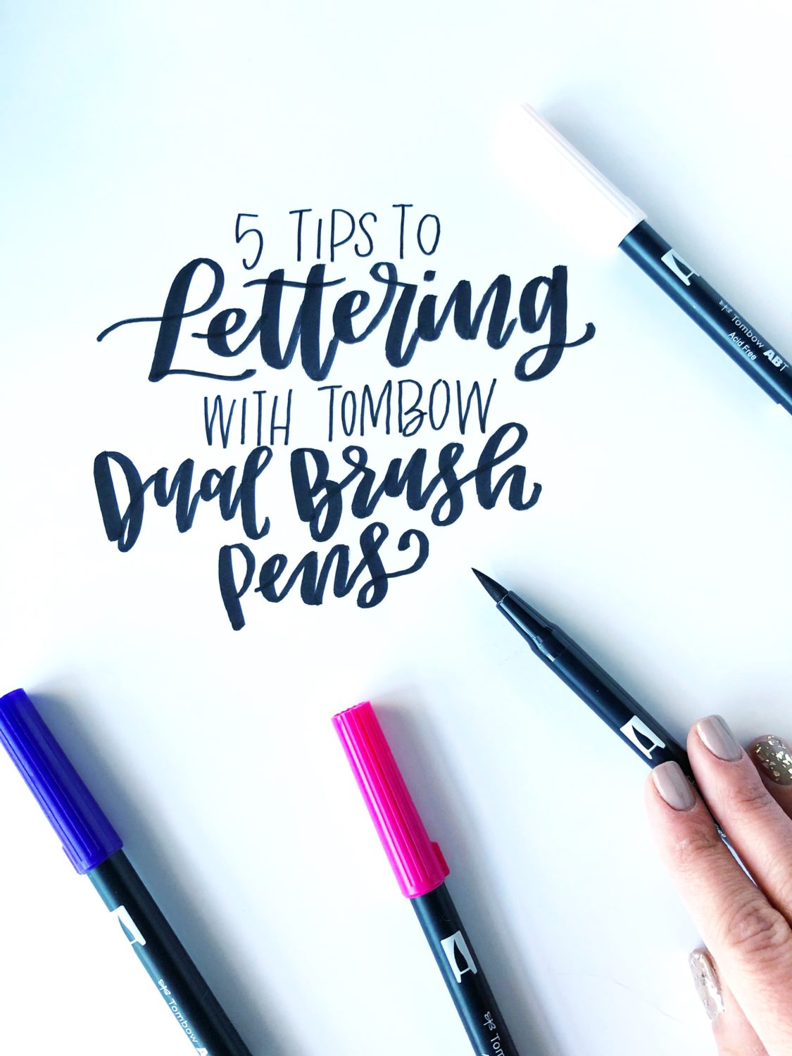 How To Do Calligraphy Writing With Brush Pens