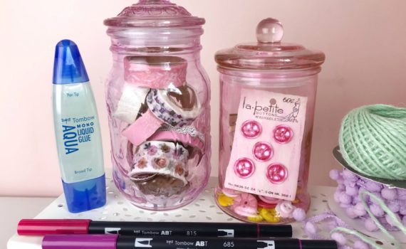 Altered Cookie/Candy Jars by @serena_bee #tombowusa