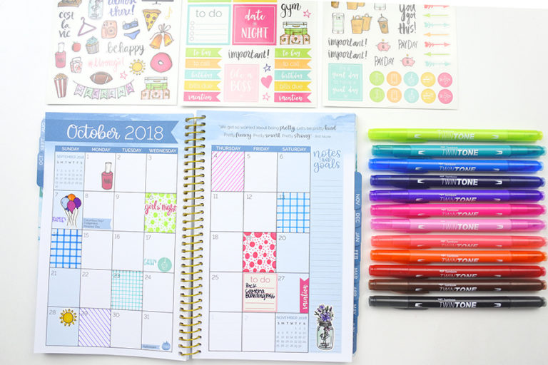 How to Make Your Planner Bright & Colorful - Tombow USA Blog
