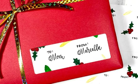 Easy DIY Hand Lettered Gift Tag - Amy Latta Creations