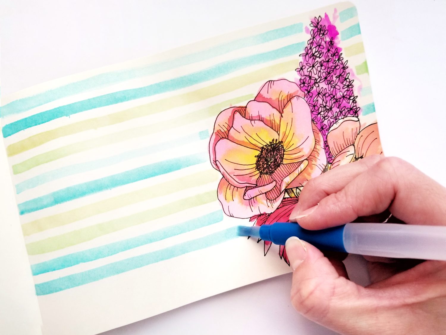 Art Journaling for Beginners: 「Create Your Very Own Floral