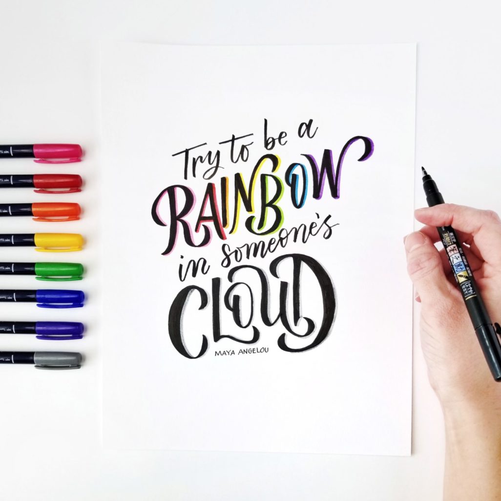 Learn the 5 P's of Brush Calligraphy and Hand Lettering with @graceannestudio and @tombowusa. Practice makes progress! #tombow2019dt