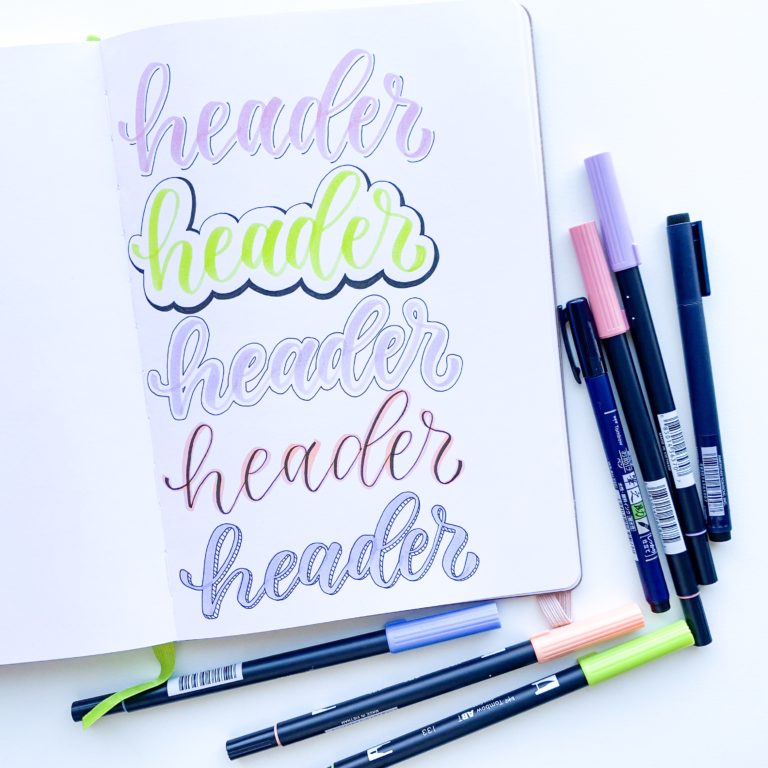 5 Ways To Design A Title With Passion Planner - Tombow USA Blog