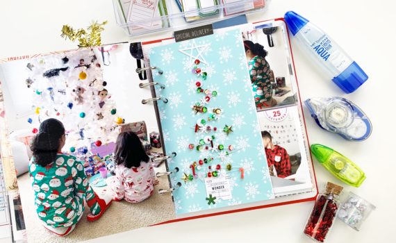 Adhesives are very important when creating a December Daily®. Read this post to find out which ones are the best for this project. #tombow #decemberdaily