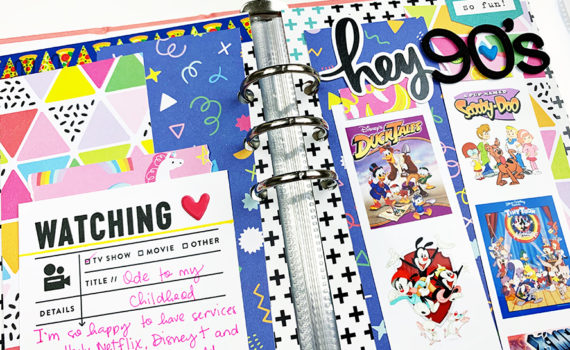 Document your childhood memories using Tombow Products like the Tombow Mini Glue Tape! #tombow #scrapbooking