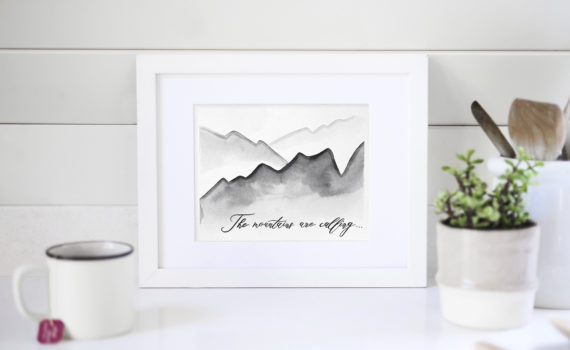 Paint a Simple Mountain Scene by Jessica Mack on behalf of Tombow