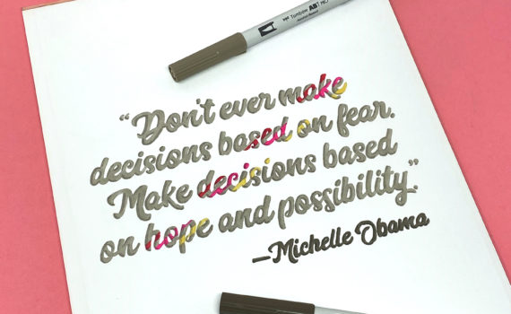 How to Create Lettering Inspired by Art