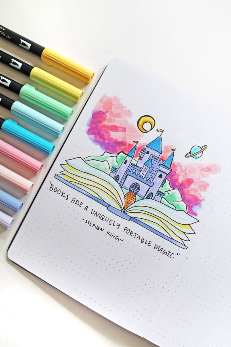 Create a Fantasy Book Illustration - Tombow USA Blog