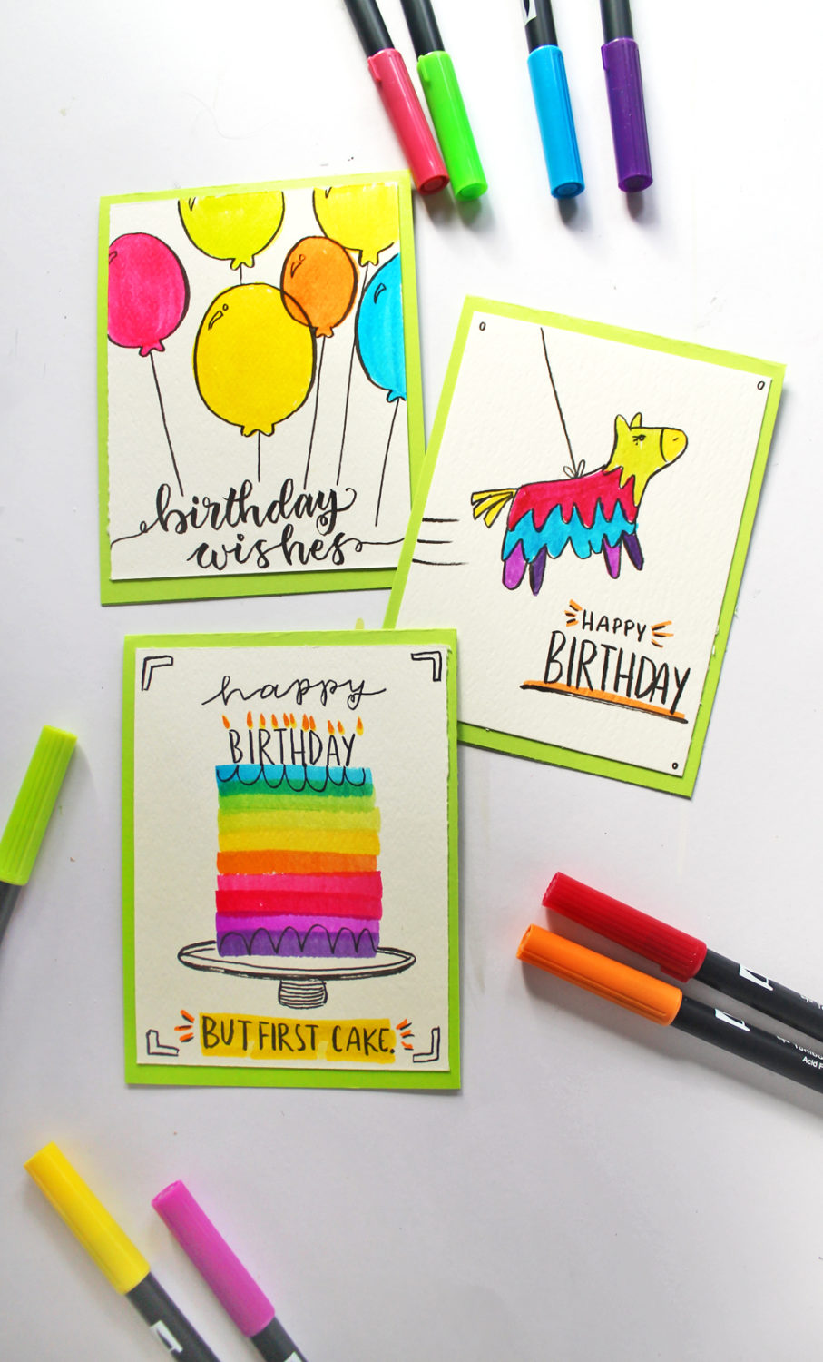 3 Birthday Cards You Can Make in Under 5 Minutes - Tombow USA Blog