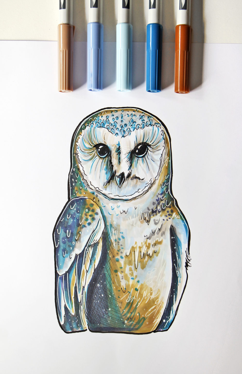 How to Draw an Owl Using ABT PRO Alcohol-Based Markers | LaptrinhX / News