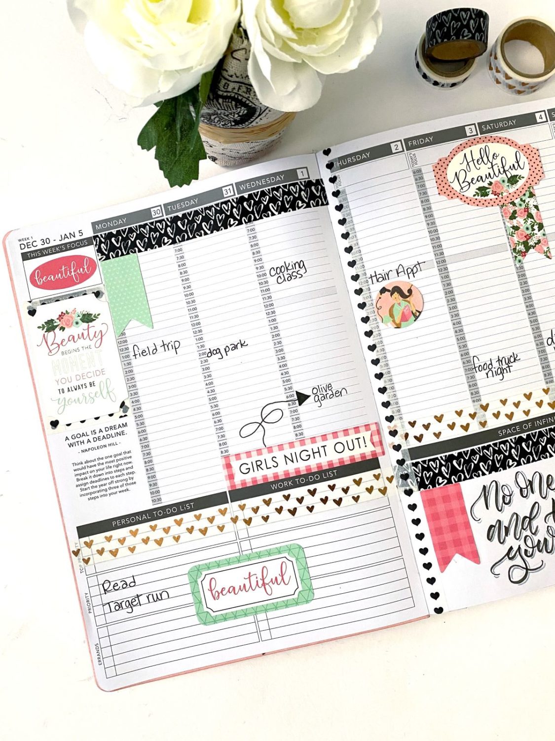 Three Weekly Spreads For Your Passion Planner - Tombow USA Blog