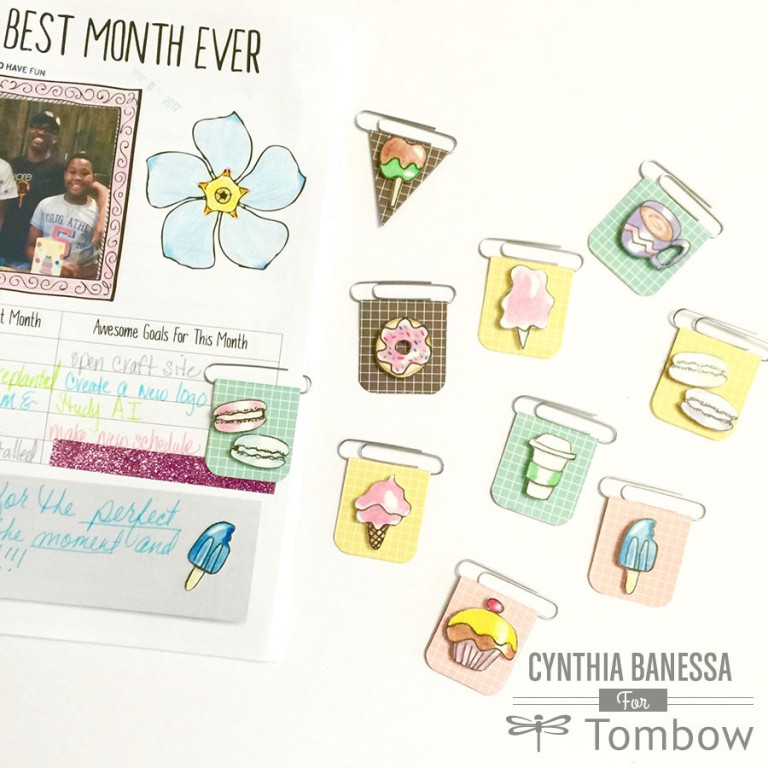 Create Planner Clips Using Doodles Tombow USA Blog