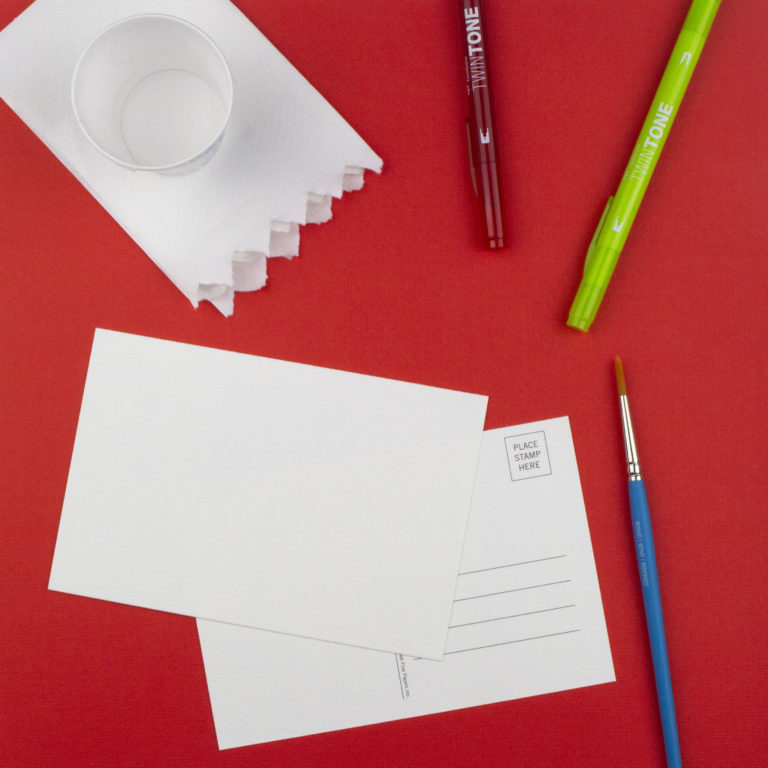 DIY Watercolor Postcard with Tombow TwinTones Tombow USA Blog