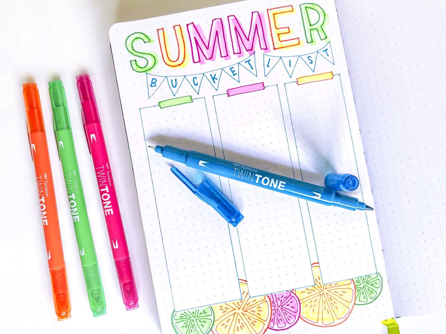 How to Plan a Summer Bucket List - Tombow USA Blog