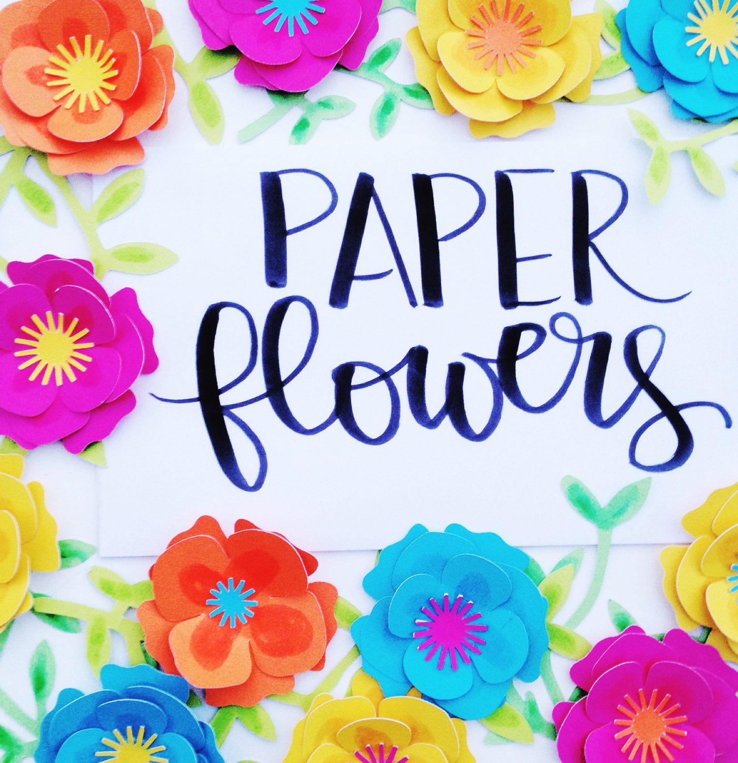 DIY Paper Flowers with Cricut and Tombow - Tombow USA Blog